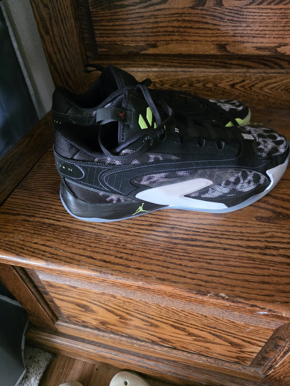 Jordan Lukas 2 Men’s Black & Volt Athletic Basketball Shoes